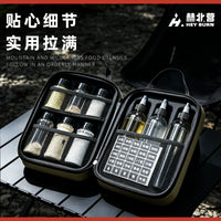 Portable Outdoor Spice Bottle Set for Camping BBQ Picnic with Storage Bag