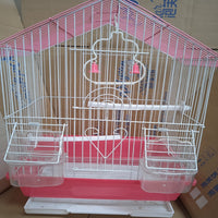 Large Parrot Cage Peony Villa Bird Cage Pearl Iron Art Metal Bird Cage Small Bird Cage