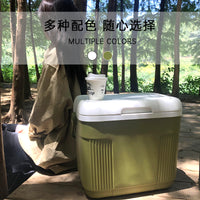 22L Professional Outdoor Insulated Cooler Box Portable Car Refrigerator Large Capacity Ice Bucket for Picnics and Travel