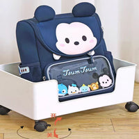 Rolling Bookshelf Cart with Wheels, Multi-layer Storage Rack for Home Office & Kids' Toys