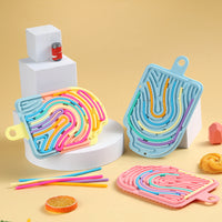 Sensory Activity Board for Kids, Silicone Stress Relief Educational Toy