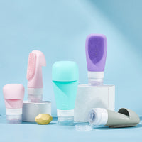 Travel Silicone Squeeze Bottles for Shampoo, Lotion, and Toiletries