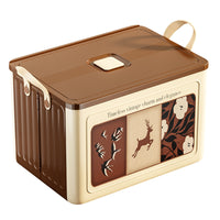 Vintage Storage Box with Handle for Clothes, Snacks, and Toys - Home Organizer Basket