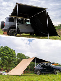 Chuxu Outdoor Car Side Awning Extension Side Wall Sunshade with Window
