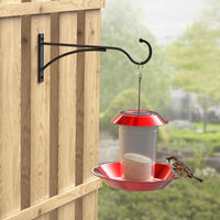 Outdoor Iron Wall Mount Bracket for Bird Feeders, Planters, and Lanterns