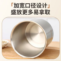 316 Food Grade Stainless Steel Airtight Storage Canister with Lid for Coffee, Ice Cream, and Food Preservation