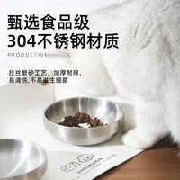 Elevated Stainless Steel Pet Bowl with Acrylic Stand for Cats and Dogs