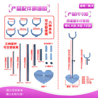 Adjustable Transparent Acrylic Doll Stand for BJD Dolls