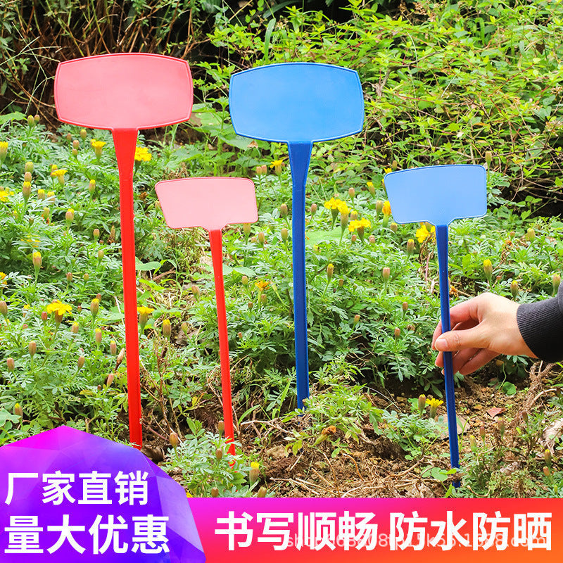 Angled Plant Markers Thickened Garden Stakes Plastic Rice Paddy Experiment Tags