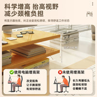 Acrylic Monitor Stand & Desk Organizer with Storage for Desktop Computers