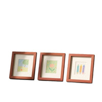 Mini Square Wooden Photo Frame with Custom Photo Print for Desktop Display