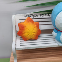 Wooden Maple Leaf Carving Ornament Photography Prop