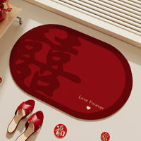 Diatomaceous Earth Bath Mat for Wedding & Home, Super Absorbent Quick Dry Non-Slip Floor Mat