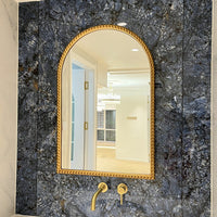 Arched Full-Length LED Mirror with Voice Control and Defog Function for Dressing Table or Wall Mount
