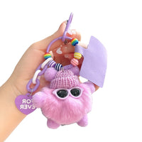Cute Soot Sprite Plush Keychain for Bags and Keys