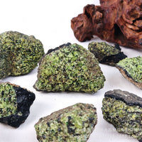Natural Peridot Rough Stone Specimen for Collection, Teaching, Energy Healing, and Decoration