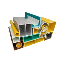 FRP Fiberglass Pultruded Profiles - Round, Square, Angle, I-Beam, and Flat Tubes
