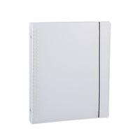 B5 26-Hole PP Frosted Transparent Binder with Strap for Loose Leaf Refills