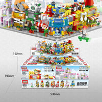 Mini City Street View Building Blocks Set for Kids, Educational Construction Toy, Birthday Gift