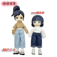Doll Clothes for OB11, YMY, and A-Si Dolls - Wide-Leg Pants