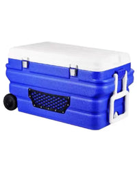 Portable Insulated Cooler Box with Wheels for Food, Fishing, and Outdoor Activities - 40L to 65L
