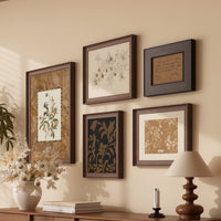 French Vintage Style Living Room Decorative Oil Painting with Walnut Frame