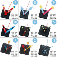Silent Quartz Clock Movement Kit with Colorful Hands for DIY Crafts