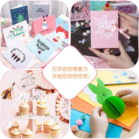 Colored Cardstock Paper for Crafts, Drawing, and Decoration, 180gsm Thick