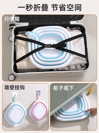Foldable Wash Basin for Home, Travel, Dorm, Laundry, Foot Soaking - Large Portable Tub for Postpartum & Infants
