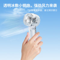 Portable USB Handheld Fan with Ice Compress Function and Turbo Design