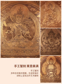 Manjushri Buddha Singing Bowl Set for Sound Therapy and Meditation