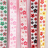Embroidered Ribbon for DIY Crafts, Hair Accessories, Apparel, Gift Wrapping, and Hat Decoration