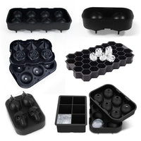 Silicone Ice Cube Tray with Lid or Funnel for Homemade Ice Balls and Cubes