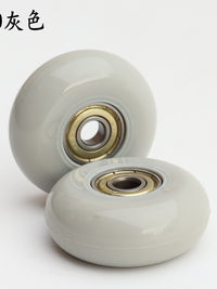 50mm 2-inch PU Silent Swivel Caster Wheels for Luggage, Roller Skates, and Trolleys