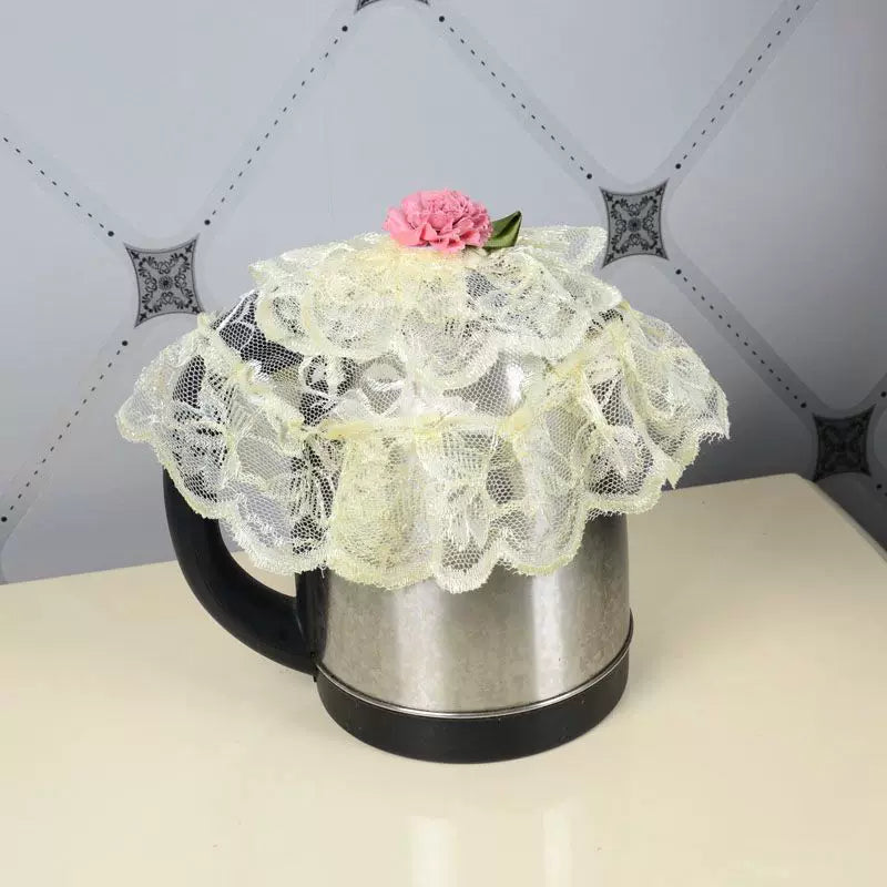 Lace Fabric Dust Cover for Small Appliances - Kettle, Telephone, Tablecloth Style