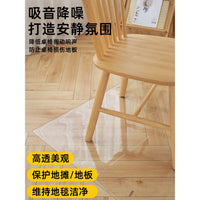 Transparent PVC Floor Protector Mat for Hardwood Floors and Computer Chairs, Waterproof and Odorless