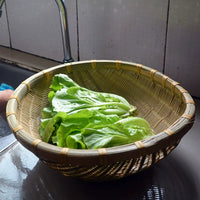 Handwoven Bamboo Sieve Basket for Rice Washing, Fruit, and Storage