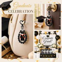 Graduation Season Beaded Keychain Set with Gift Box