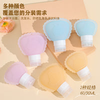 Silicone Travel Bottles for Shampoo, Lotion, and Toiletries - Portable Refillable Containers