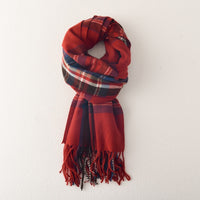 Plaid Korean Style Couple Scarf Thickened Warm Neck Warmer for Autumn Winter
