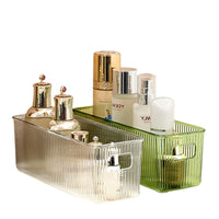 PET Luxury Cosmetic Storage Box Desktop Organizer with Multiple Compartments