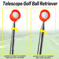 Golf Ball Retriever Stainless Steel Telescopic Pick-Up Tool for Course