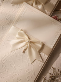 Echoes French Vintage Embossed Greeting Card for Weddings, Thank You, Blessings, and Invitations