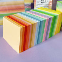 M5/A7 Colorful Loose Leaf Paper for Planners and Notebooks, Unpunched Memo Sheets