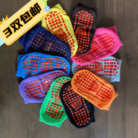 Anti-Slip Trampoline Socks for Kids and Adults - Indoor Floor Yoga Socks