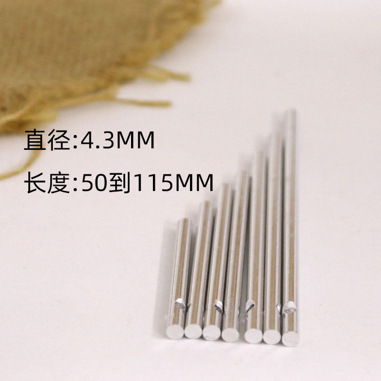 7-Piece Wind Chime Tube Set, 4.3mm Diameter, 50-115mm Length, Aluminum Tubes for DIY Craft Projects