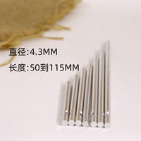 7-Piece Wind Chime Tube Set, 4.3mm Diameter, 50-115mm Length, Aluminum Tubes for DIY Craft Projects