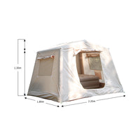Inflatable Outdoor Camping Tent with Canopy, 2-in-1 Design for Easy Setup