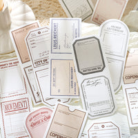 Paper Trace French Island Series Vintage Symmetrical Tear-Off Memo Pads for DIY Scrapbooking Decoration