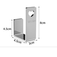 No-Drill Stainless Steel Pot Lid and Cutting Board Wall Mount Organizer for Kitchen